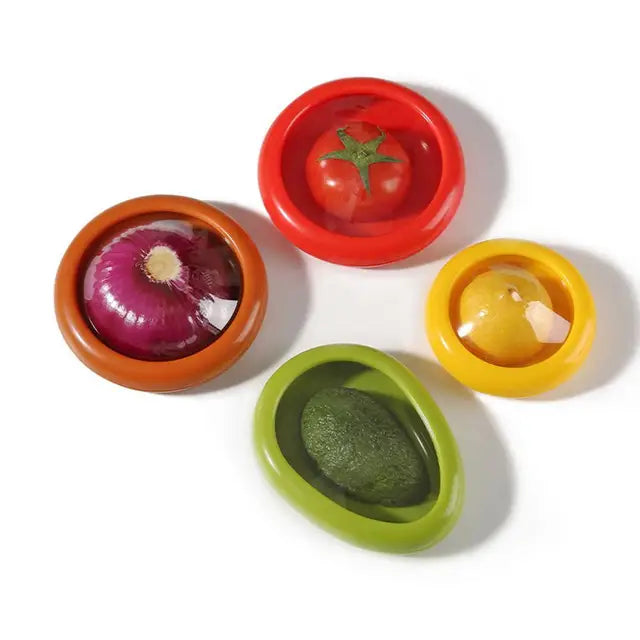 4-Piece Reusable Fruit & Veg Keeper